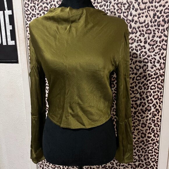 Green Zara Top - Picture 1 of 3